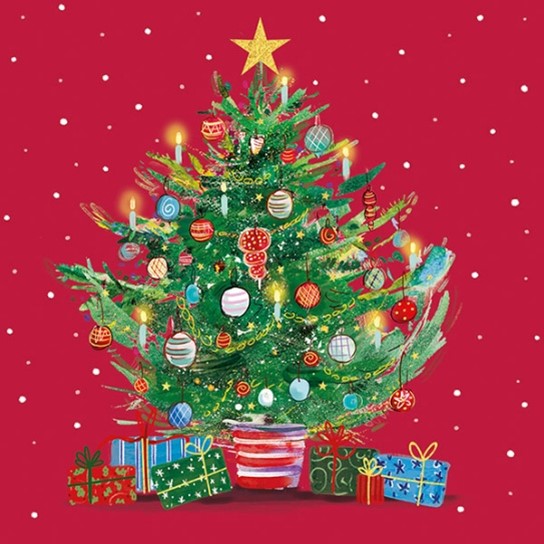 'Christmas Tree' Pack of 10 Cards