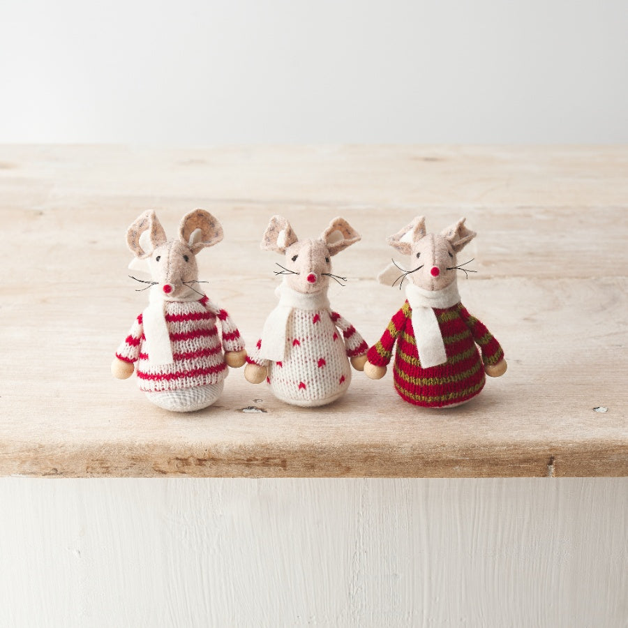 Festive Mouse, 3 variations (sold individually)