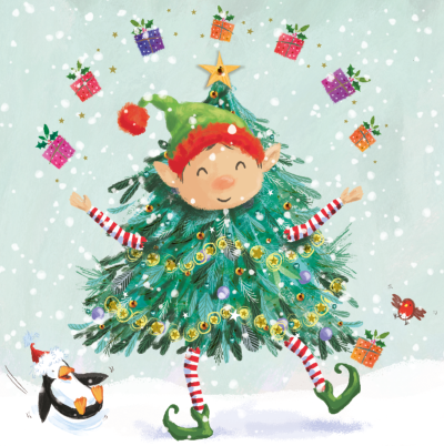 DISCOUNTED - 'Tree Elf' Pack of 10 Cards