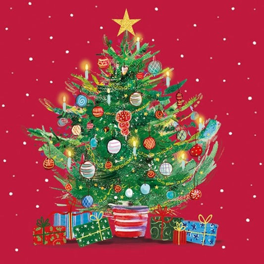 'Christmas Tree' Pack of 10 Cards