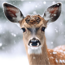 'Deer in the Snow' Pack of 10 Cards