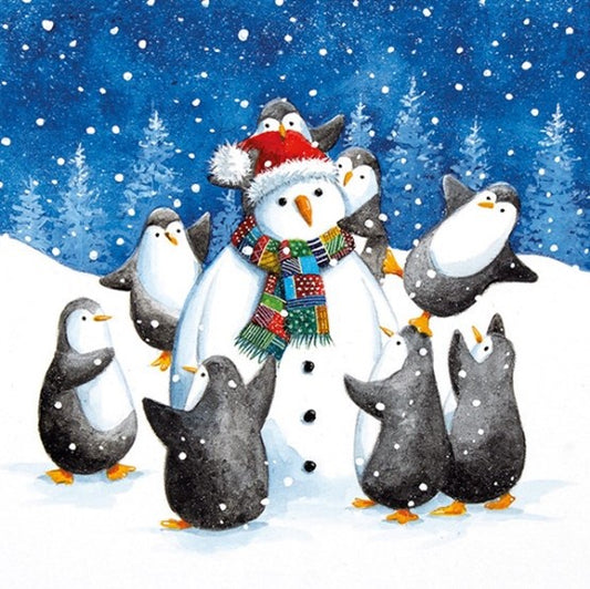 'Snow Penguin' Pack of 10 Cards