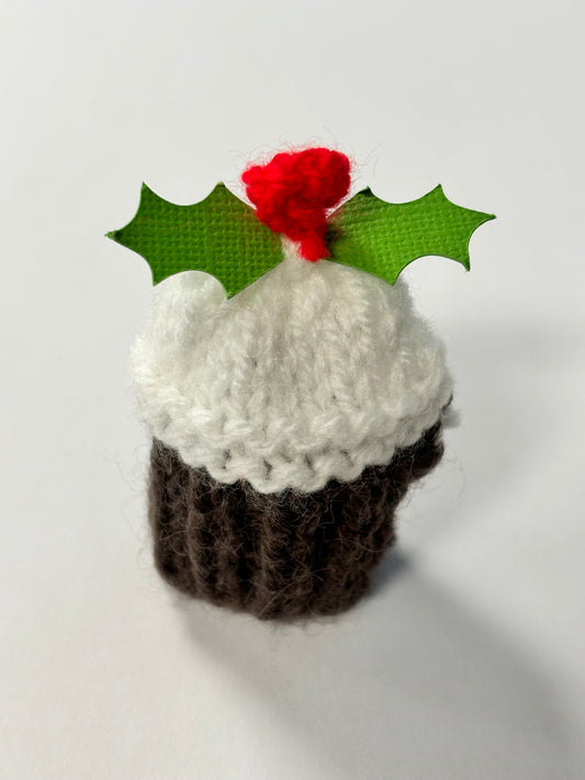 Small Knitted Christmas Pudding